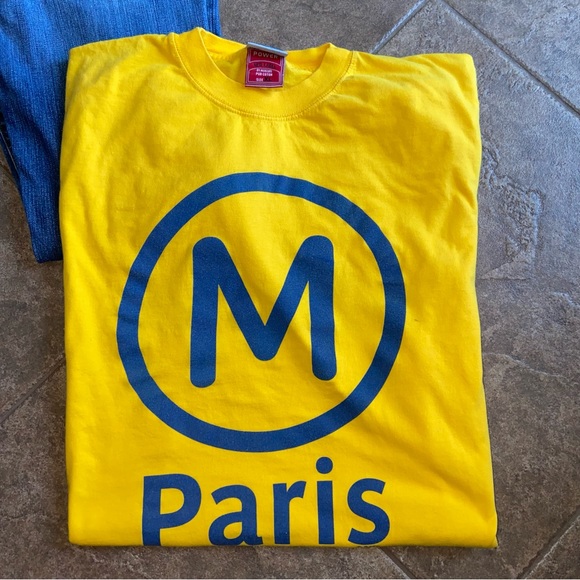 Never Worn- UNISEX -  Paris METRO sign - T-Shirt - Picture 2 of 13